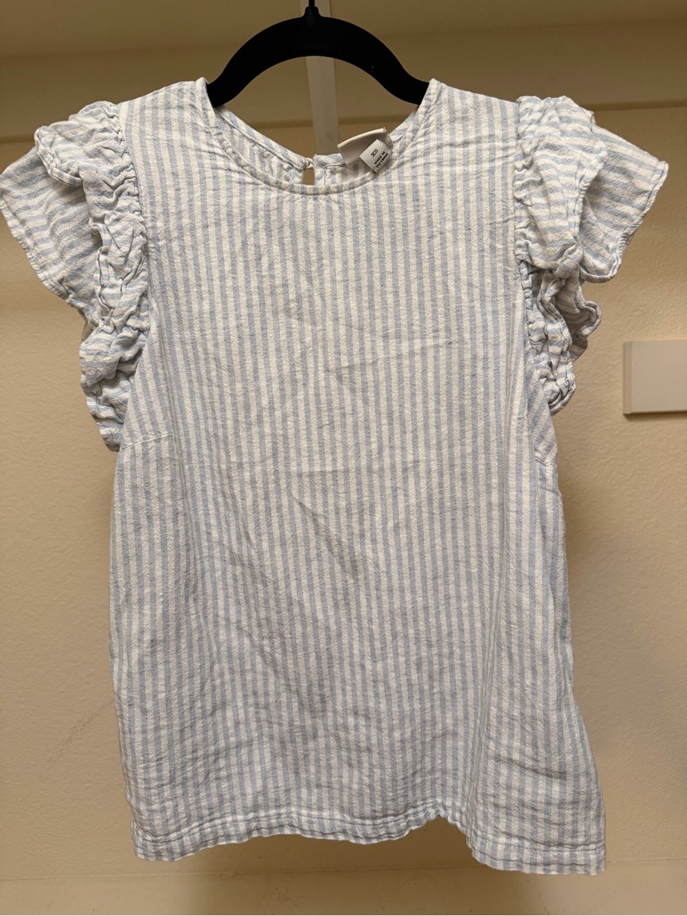 A New Day Striped Ruffle Sleeve‎ Top XS